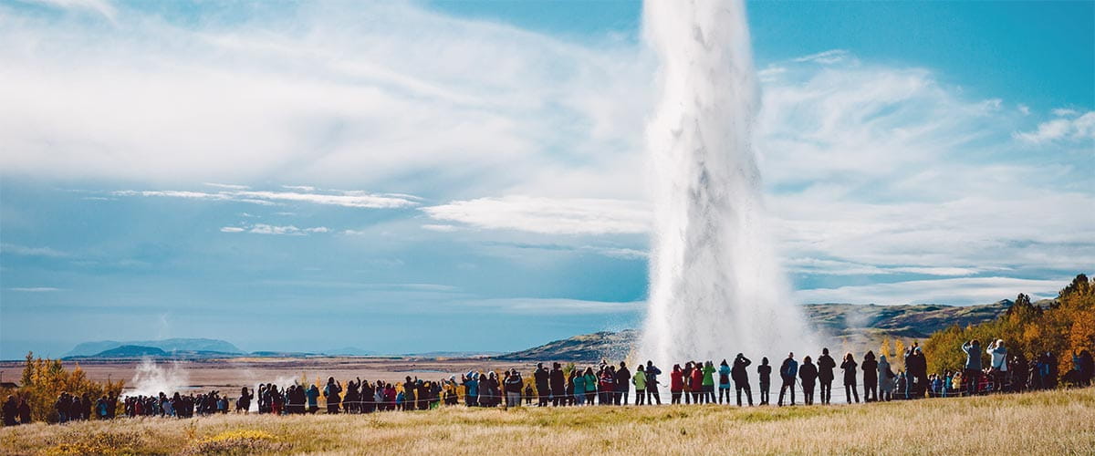 Strokkue Geyser in Reykjavik, Iceland